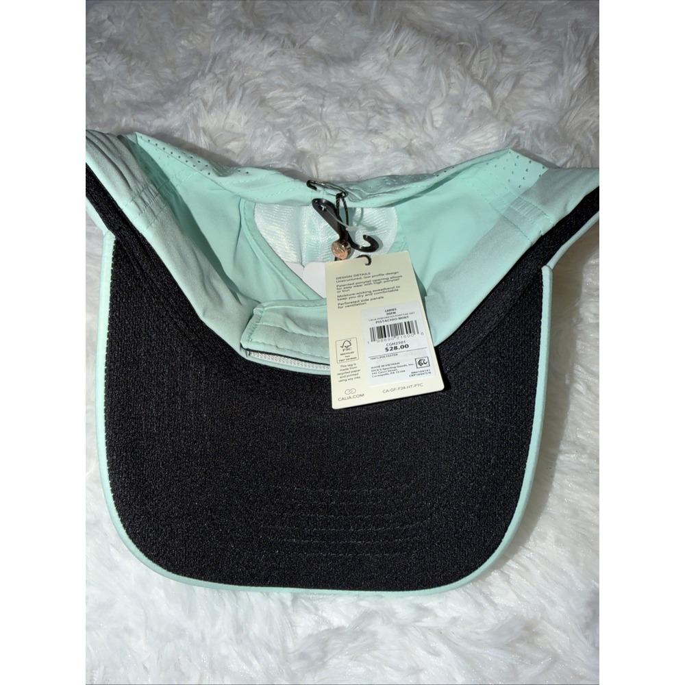 CALIA Womens Ponytail Cap Hat OSFA Stylish Pistachio Mint Moisture Wicking - Picture 5 of 7